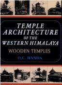 Cover for Temple architecture of the western Himalaya