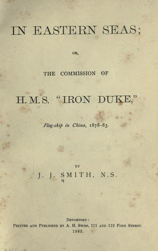 Cover for In Eastern seas