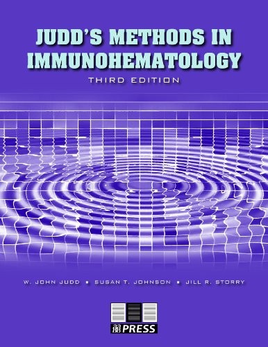 Cover for Judd's methods in immunohematology