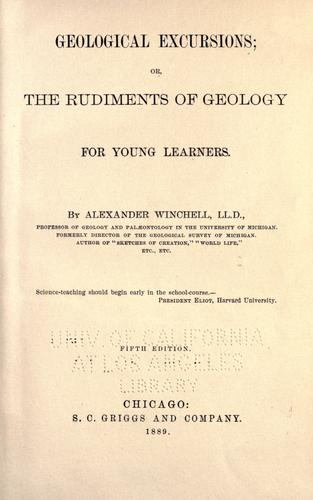 Cover for Geological excursions