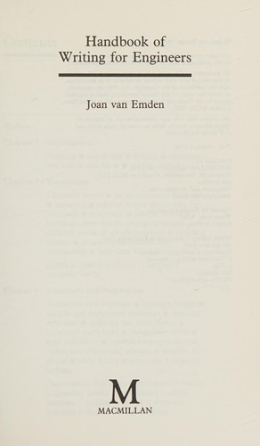 Cover for Handbook of Writing for Engineers
