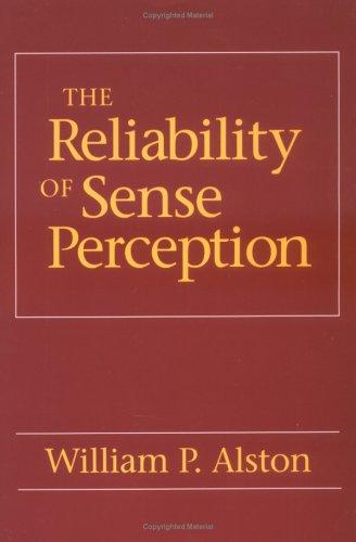 Cover for The Reliability of Sense Perception