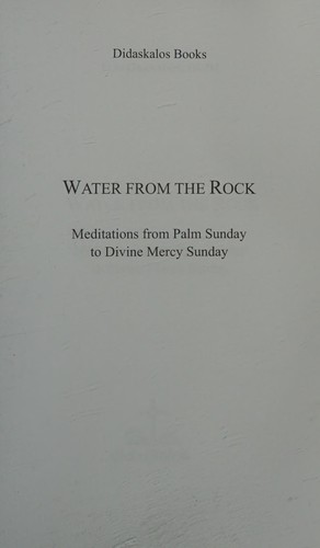 Cover for Water from the Rock