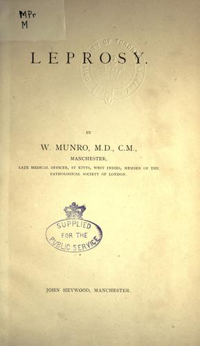 Cover for Leprosy.