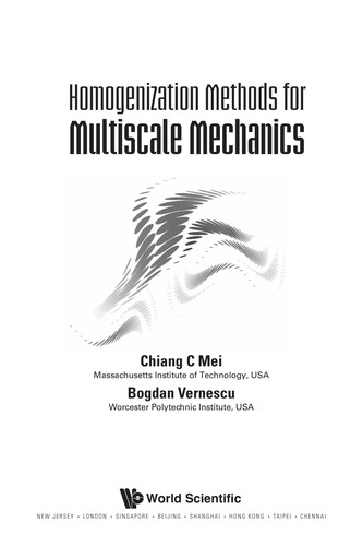 Cover for Homogenization methods for multiscale mechanics