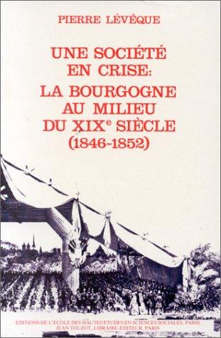 Cover for Une société en crise