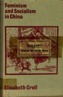 Cover for Feminism and socialism in China
