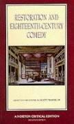 Cover for Restoration and eighteenth-century comedy