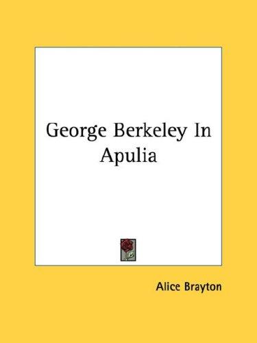 Cover for George Berkeley In Apulia