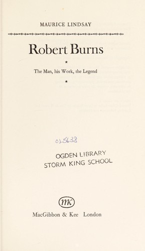 Cover for Robert Burns
