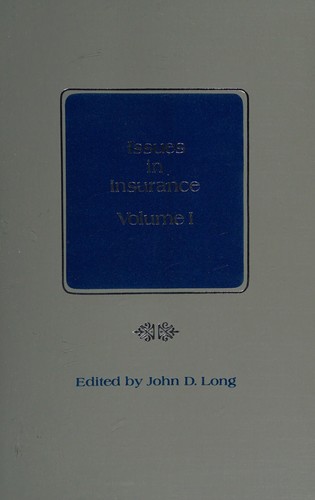 Cover for Issues in insurance