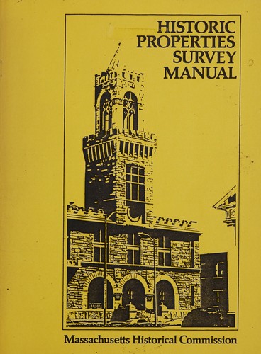 Cover for Historic properties survey manual