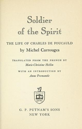 Cover for Soldier of the spirit