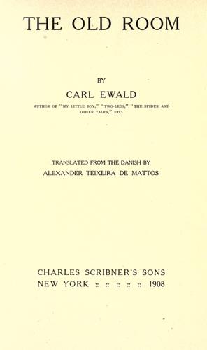Cover for The old room