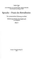 Cover for Sprache, Praxis des Bewusstseins