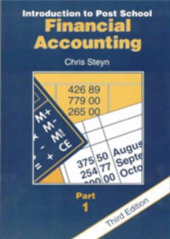Cover for Introduction to Post-School Financial Accounting