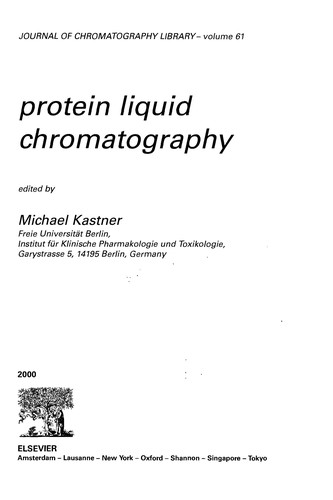 Cover for Protein liquid chromatography