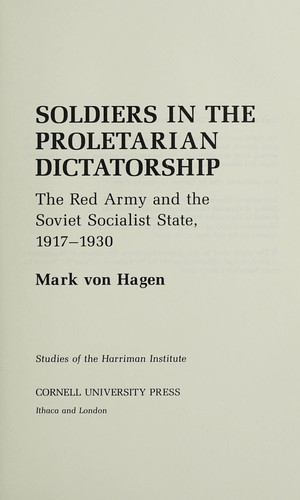 Cover for Soldiers in the proletarian dictatorship