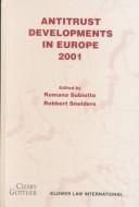 Cover for Antitrust developments in Europe, 2001