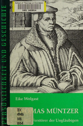 Cover for Thomas Müntzer