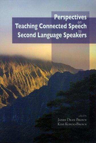 Cover for Perspectives on Teaching Connected Speech to Second Language Speakers (Nflrc Monographs)