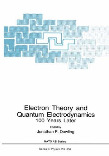 Cover for Electron Theory and Quantum Electrodynamics: 100 Years Later