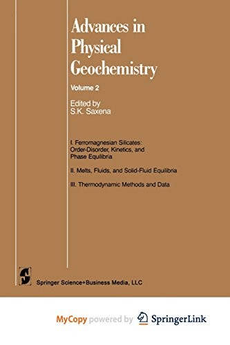 Cover for Advances in Physical Geochemistry