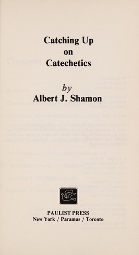 Cover for Catching up on catechetics