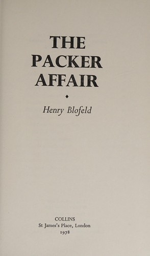 Cover for The Packer affair