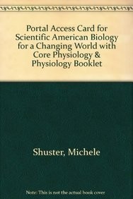 Cover for Portal Access Card for Scientific American Biology for a Changing World with Core Physiology & Physiology Booklet