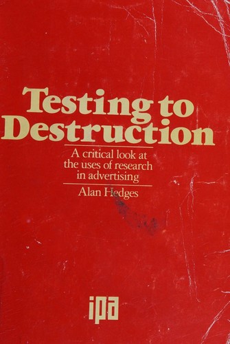 Cover for Testing to destruction