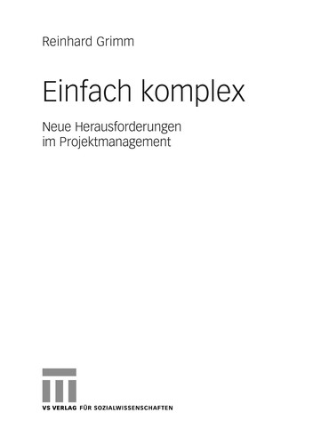 Cover for Einfach Komplex