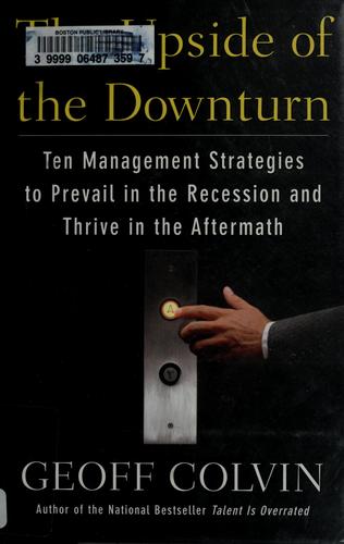 Cover for The upside of the downturn