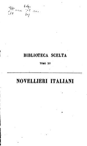 Cover for Tesoro dei novellieri italiani scelti dal decimoterzo al decimonono secolo