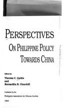 Cover for Perspectives on Philippine policy towards China