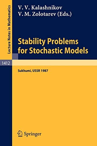Cover for Stability Problems for Stochastic Models