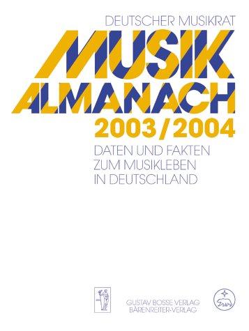 Cover for Musikalmanach 2003/2004