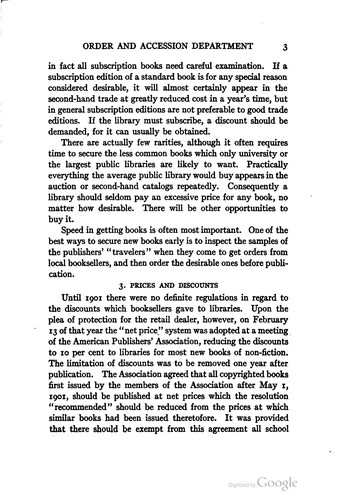 Cover for Order and accession department