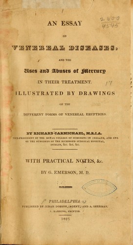Cover for An essay on venereal diseases