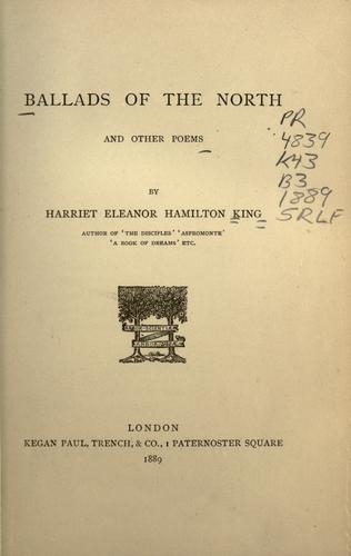 Cover for Ballads of the north and other poems