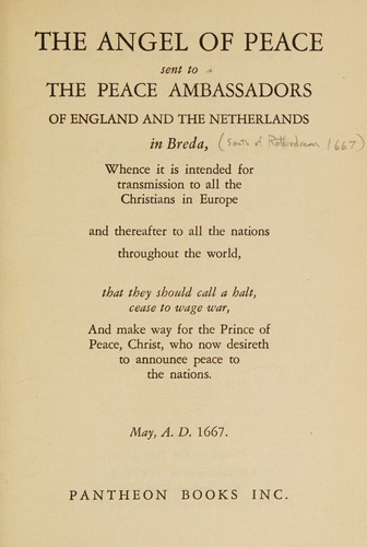 Cover for The Angel of Peace