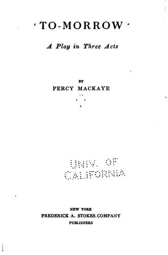 Cover for To-morrow