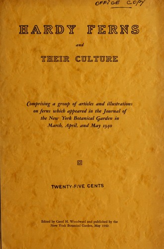 Cover for Hardy ferns and their culture