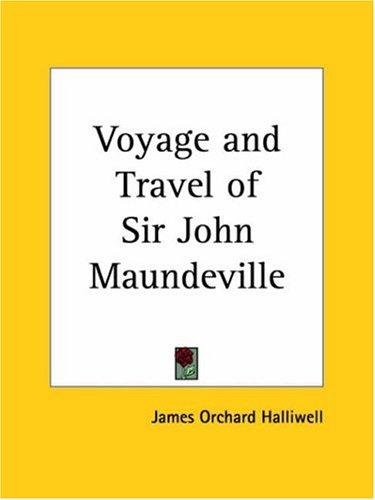 Cover for Voyage and Travel of Sir John Maundeville