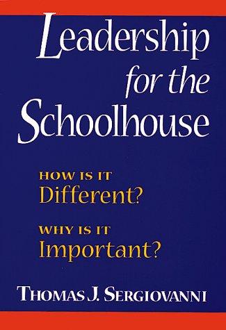 Cover for Leadership for the Schoolhouse