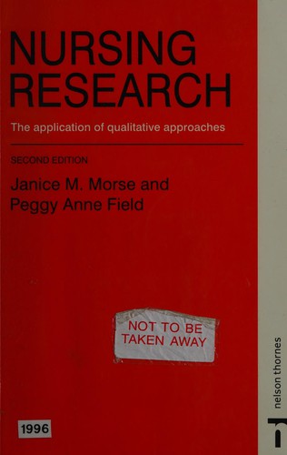 Cover for Nursing research
