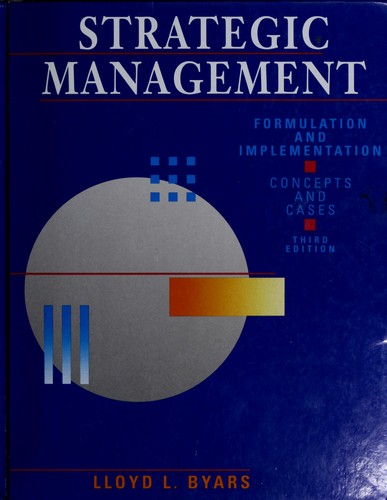 Cover for Strategic management