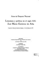 Cover for Literatura y política en el siglo XIX