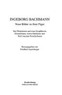 Cover for Ingeborg Bachmann