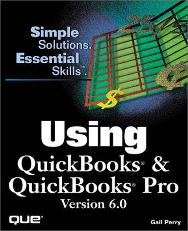 Cover for Using QuickBooks & QuickBooks Pro version 6.0
